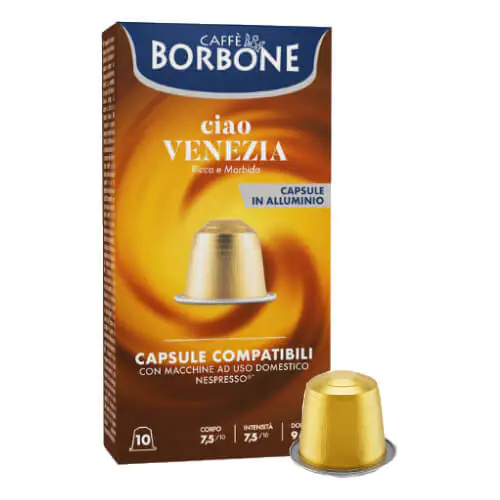 100 Alu-Kapseln ciao VENEZIA Borbone  Nespresso kompatibel