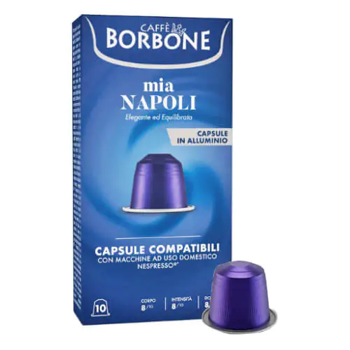 100 Alu-Kapseln mia NAPOLI Borbone Nespresso kompatibel