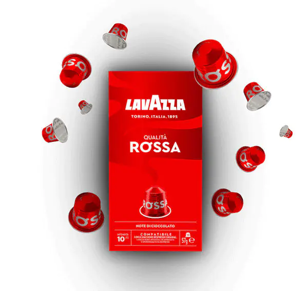 Lavazza Espresso Qualità Rossa Nespresso kompatible Kaffeekapseln 10 Stück