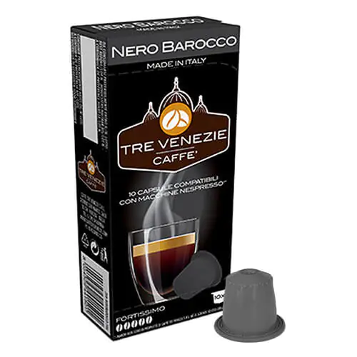 10 Kapseln Nero Barocco Fortissimo  Tre Venezie