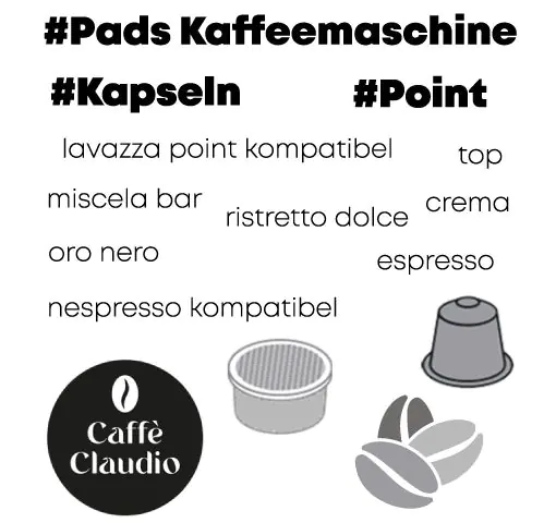 Caffè Claudio Kaffeekapseln und Kaffeebohnen
